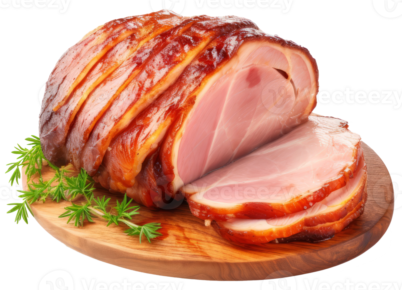 ham isolated on transparent background png