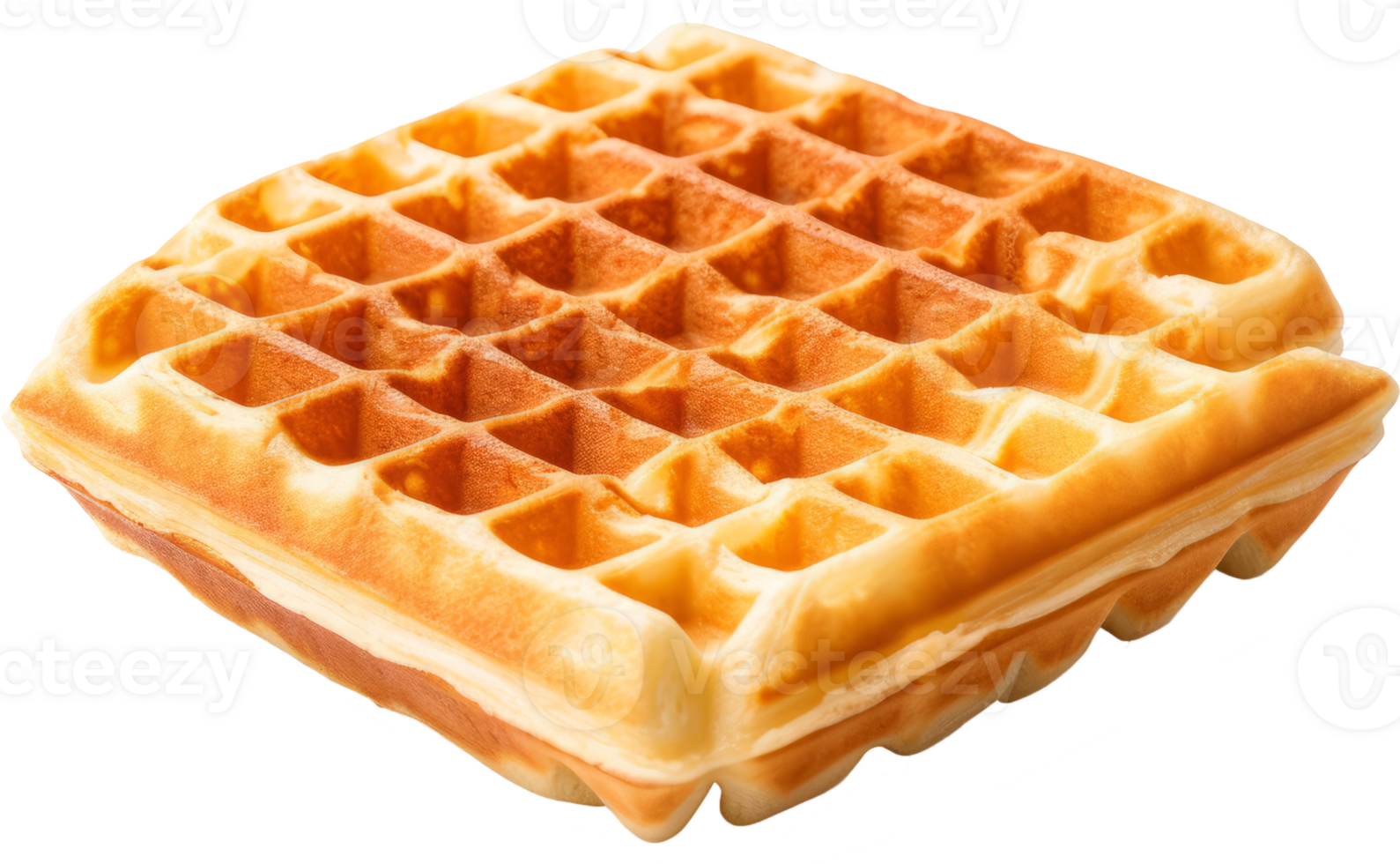 waffle with chocolate isolated on transparent background png