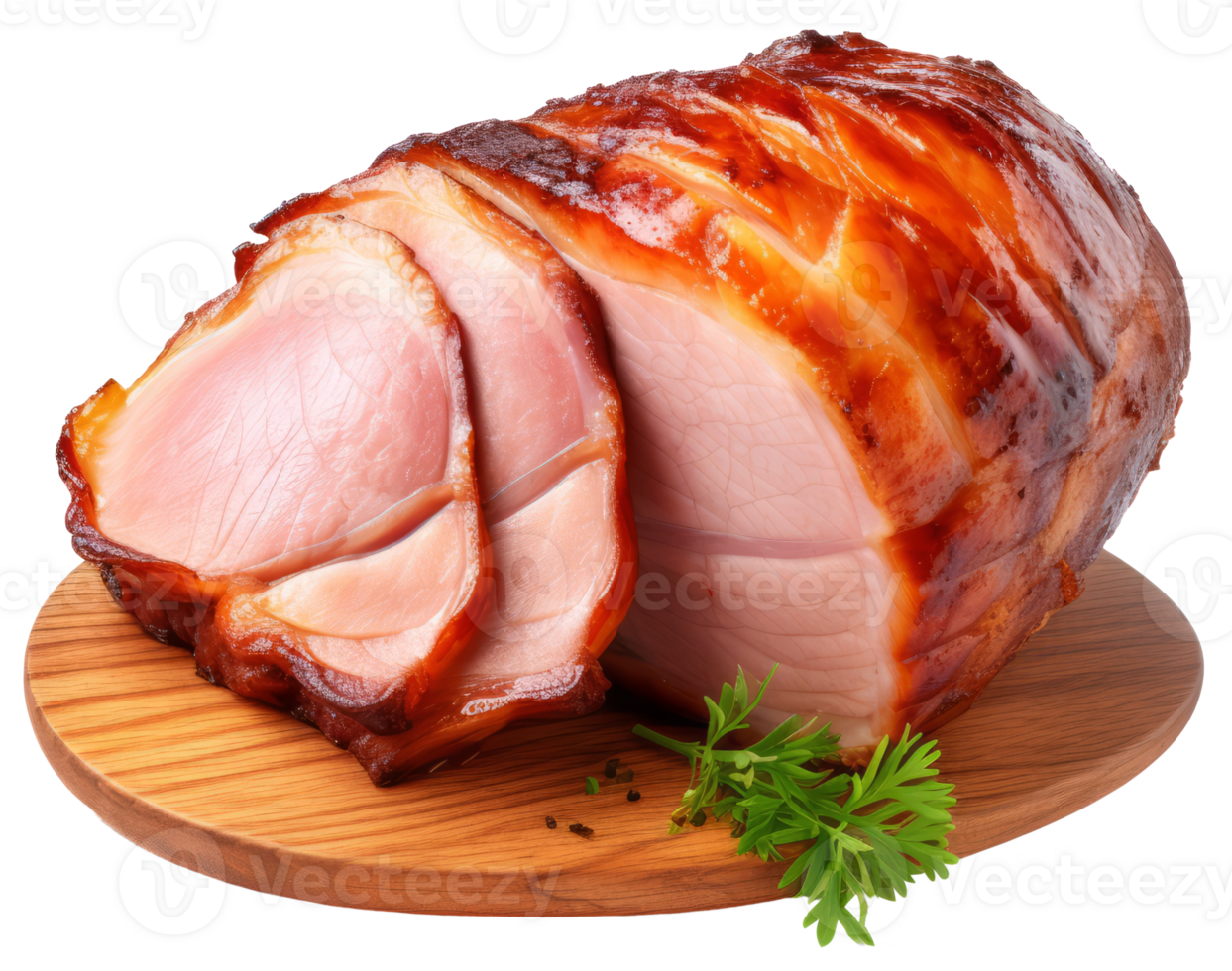 ham isolated on transparent background png