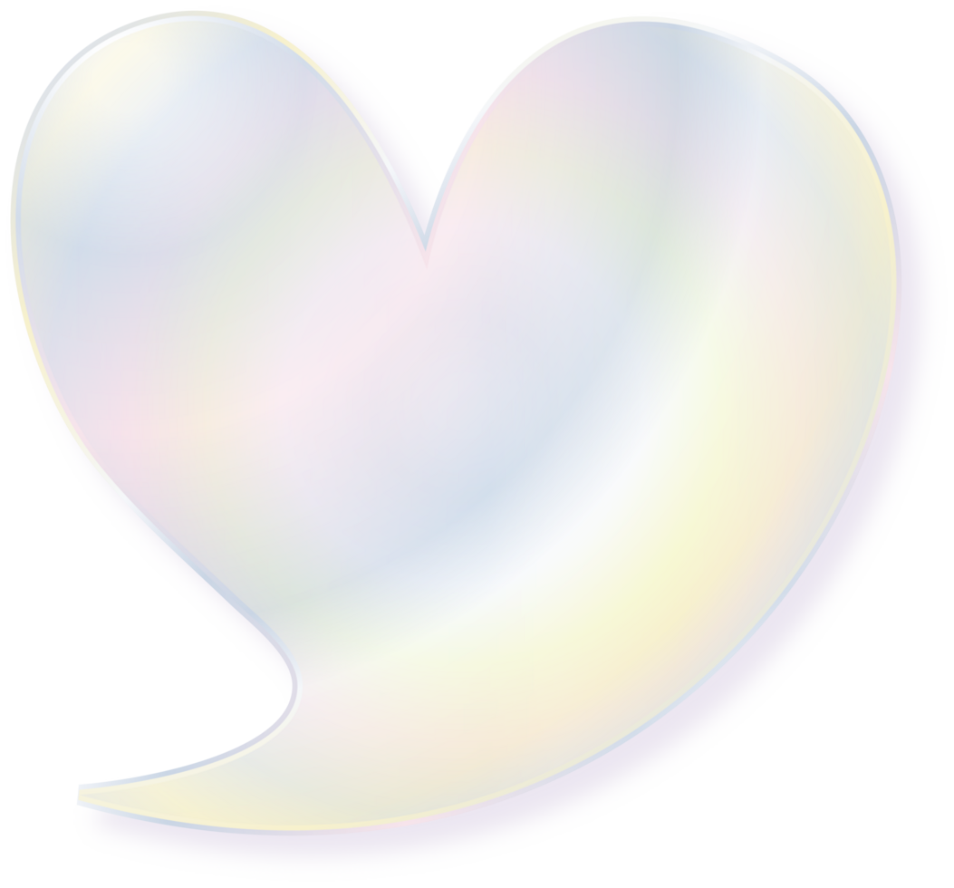 Hologram bubble speach and shape with metal foil gradient png
