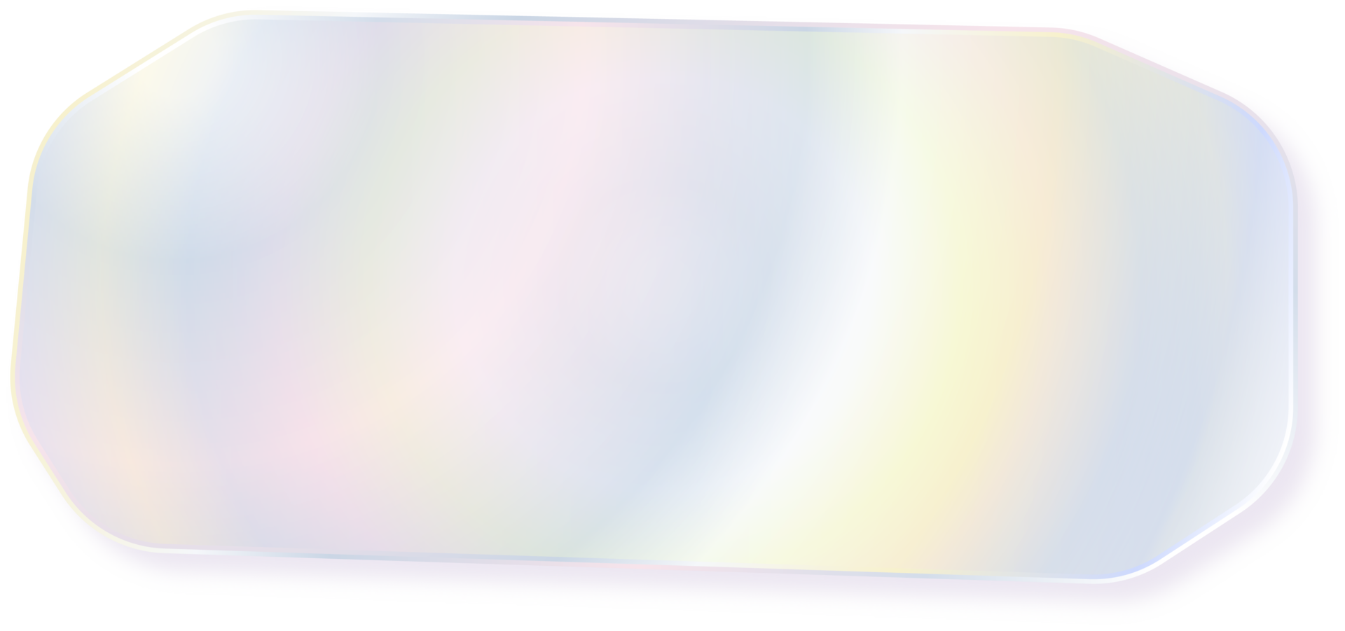 Hologram bubble speach and shape with metal foil gradient png
