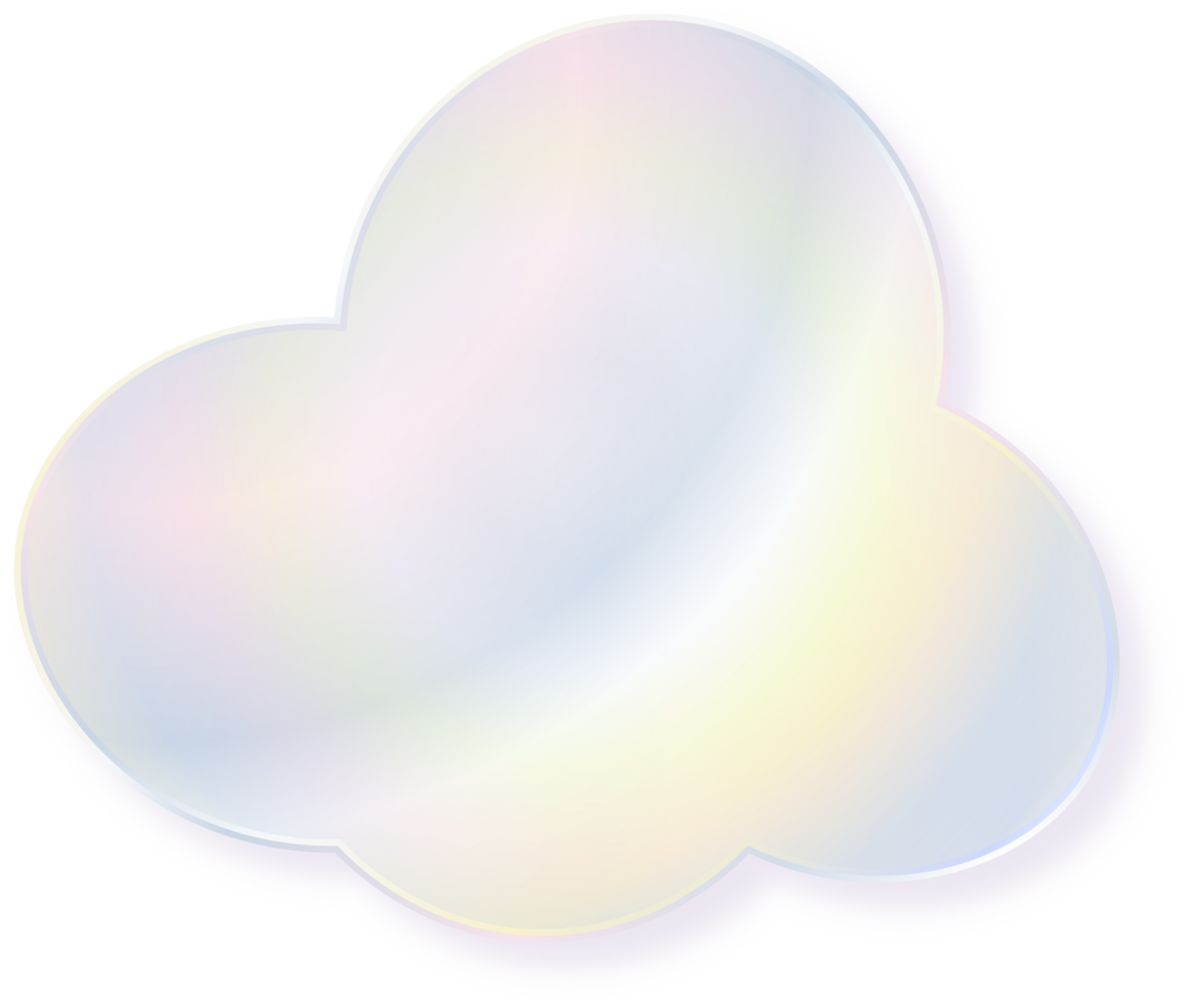 Hologram bubble speach and shape with metal foil gradient png