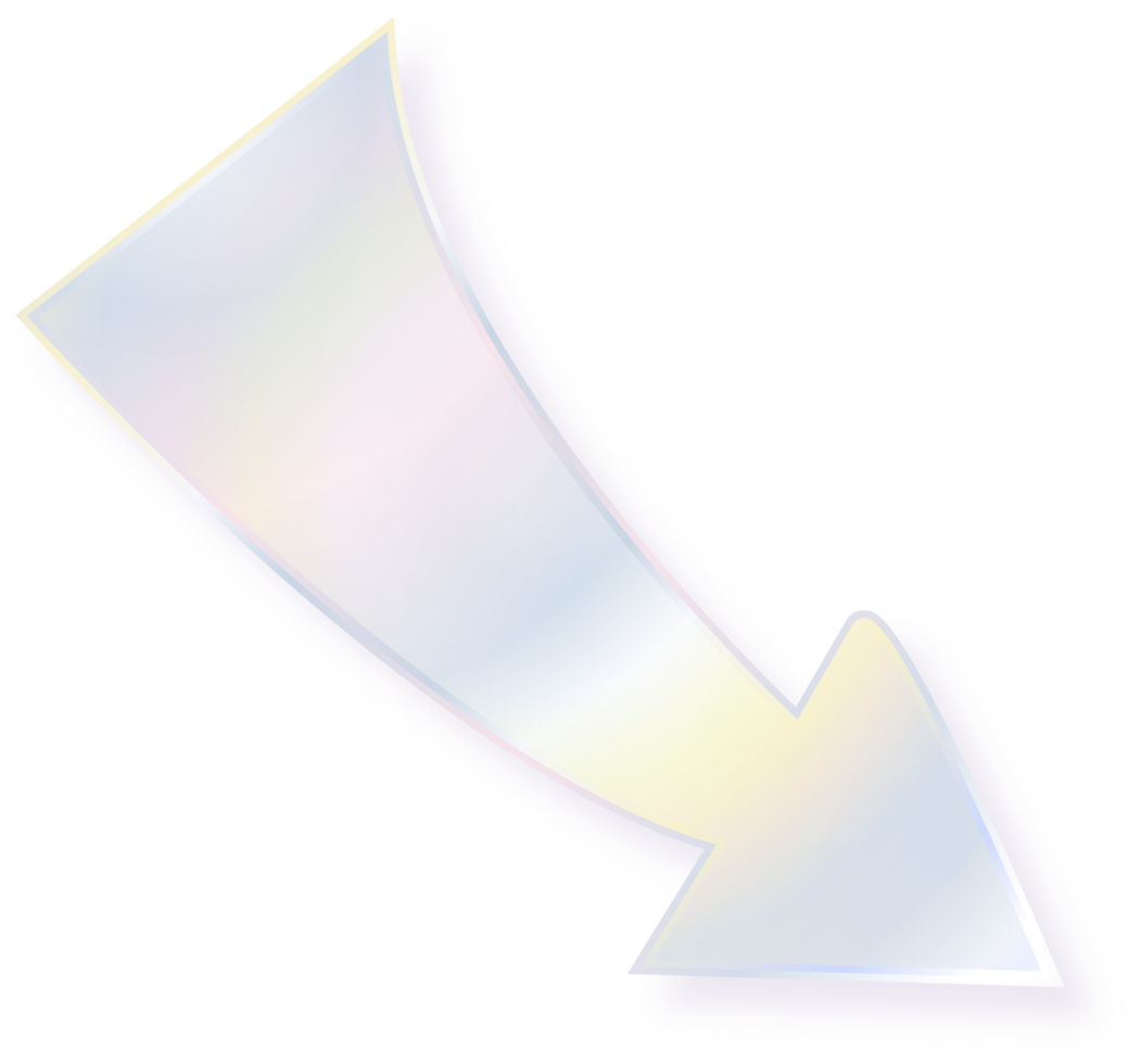 Hologram bubble speach and shape with metal foil gradient png
