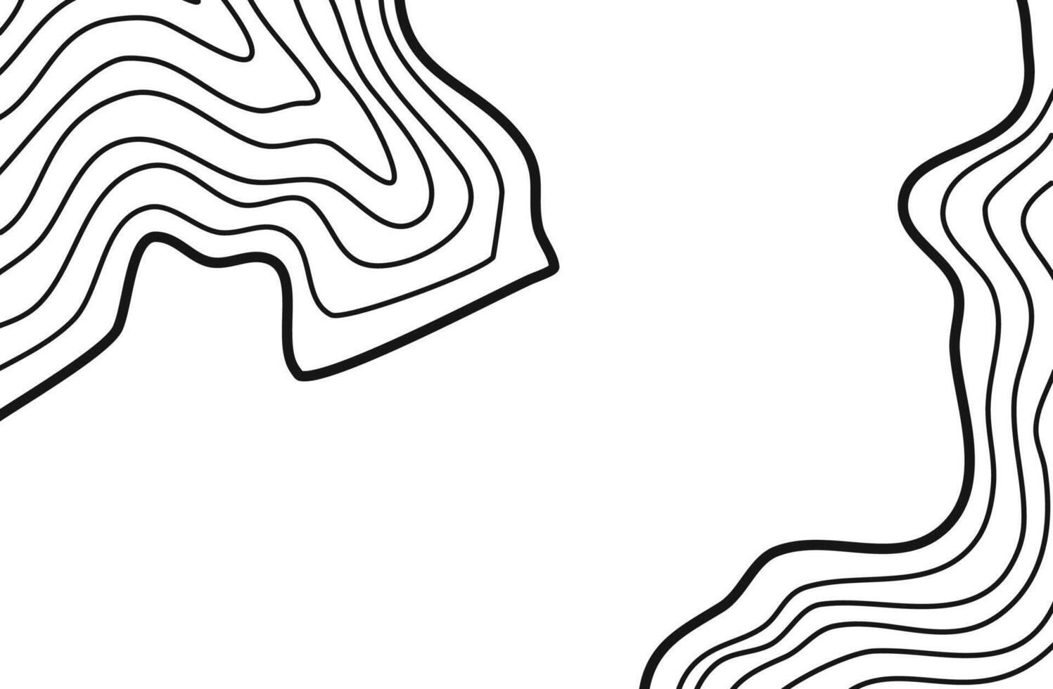 Wavy Contour background. Topographic contour background. contour lines background. Topographic map background. Abstract wavy background. vector