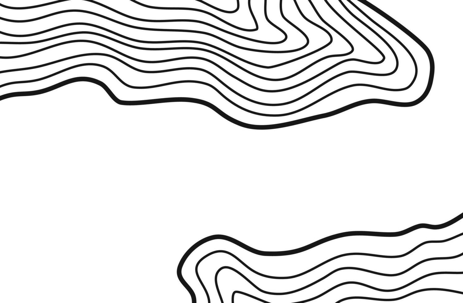 Wavy Contour background. Topographic contour background. contour lines background. Topographic map background. Abstract wavy background. vector