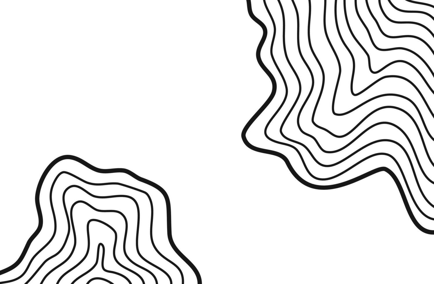 Wavy Contour background. Topographic contour background. contour lines background. Topographic map background. Abstract wavy background. vector