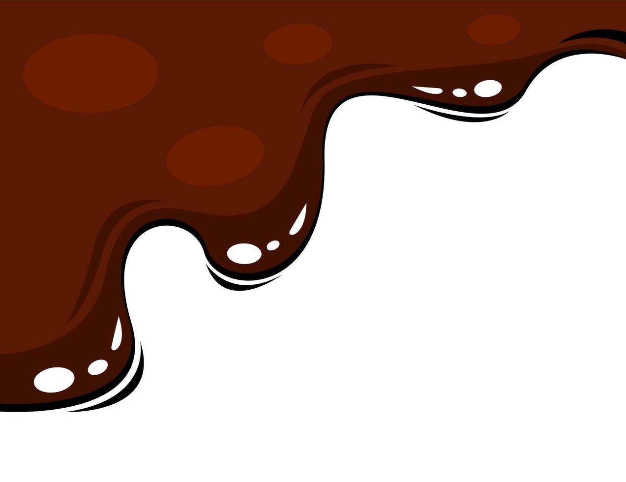 liquid chocolate melt background. Melt chocolate drip. melted chocolate background. chocolate background. vector