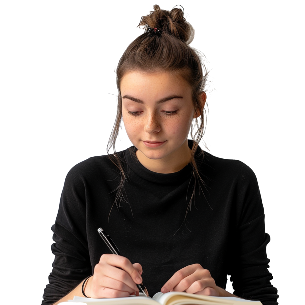 Young Student portrait transparent background png