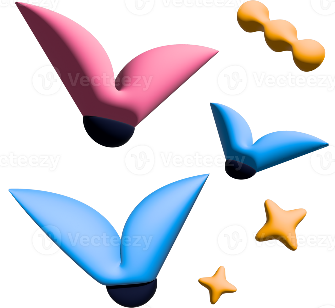 Design a colorful 3D character icon of a animal with gradient. modern and fun kids style. png
