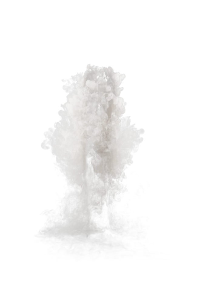 Nitrogen of rocket launch on transparent background png