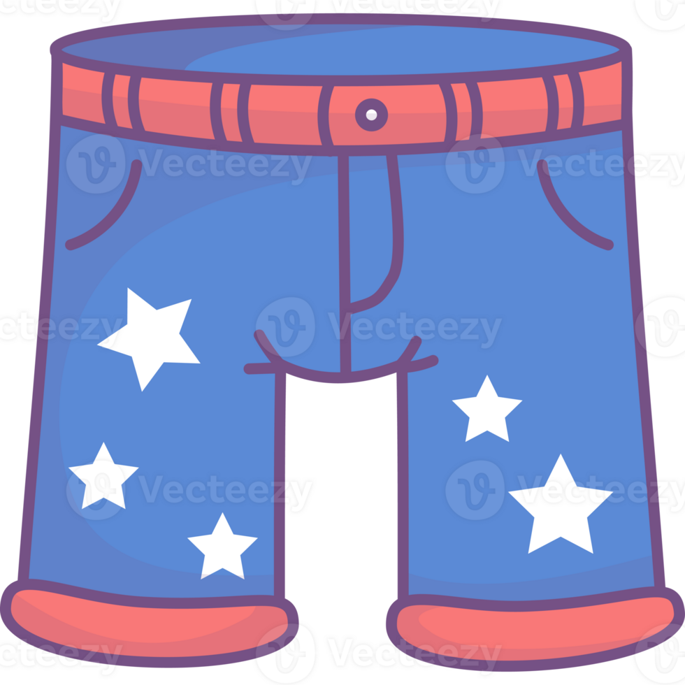 Pants in colors of American flag png