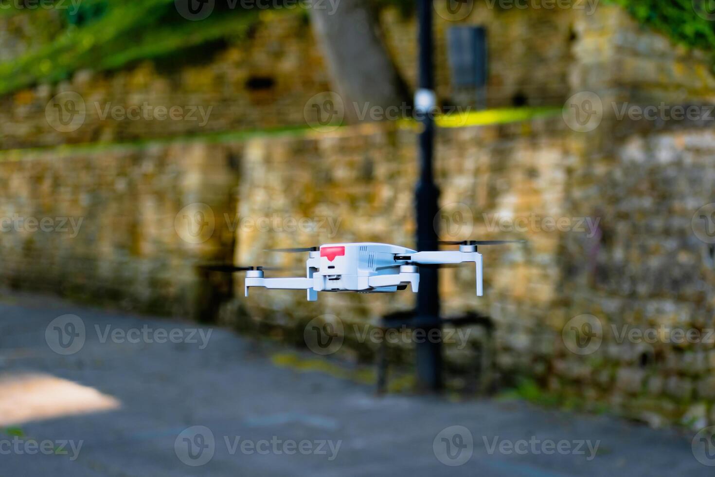 Drone in flight to make amazing videos and photographs seen from the sky photo