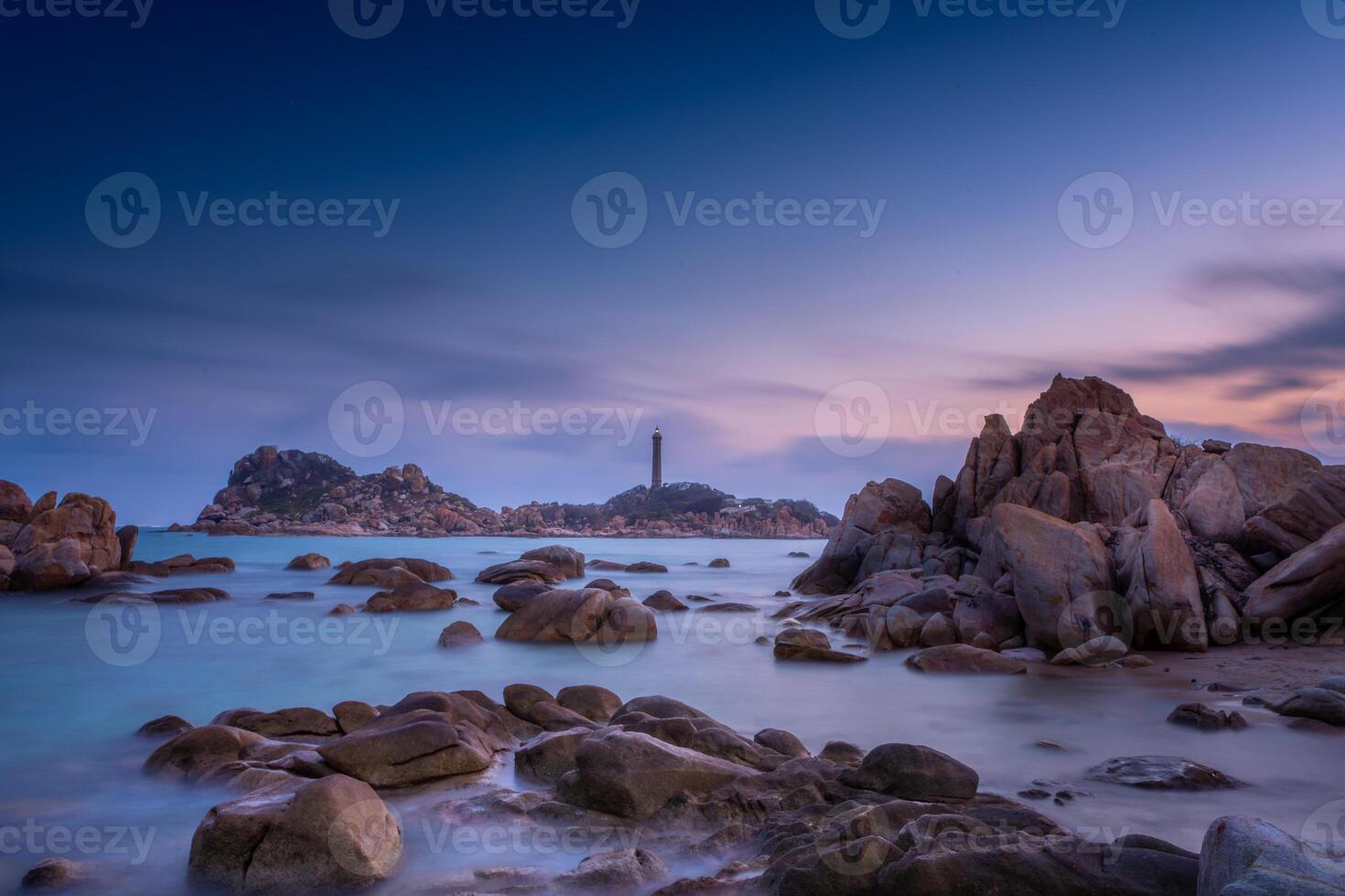 Ke Ga beach at Mui Ne, Phan Thiet, Binh Thuan, Vietnam. Ke Ga Cape or lighthouse is the most favourite destination for visitors to La Gi, Binh Thuan Province. photo