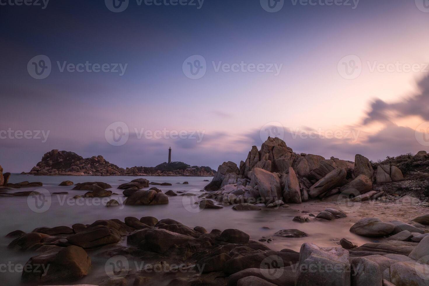 Ke Ga beach at Mui Ne, Phan Thiet, Binh Thuan, Vietnam. Ke Ga Cape or lighthouse is the most favourite destination for visitors to La Gi, Binh Thuan Province. photo