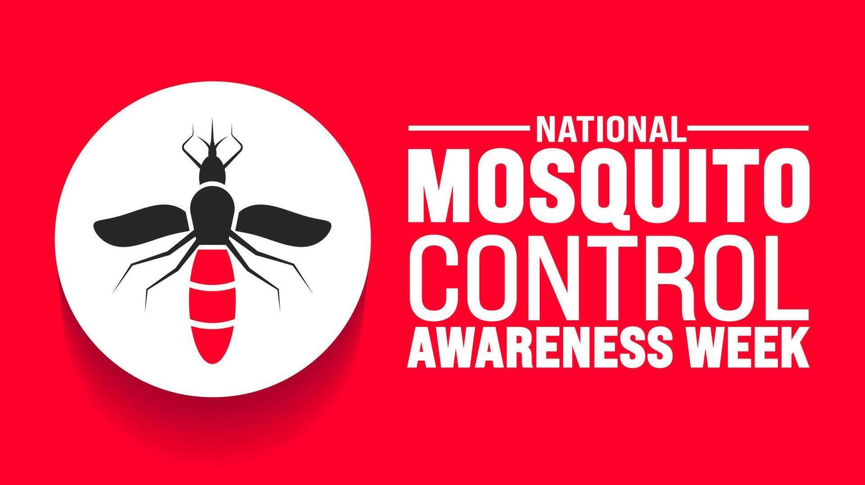 June is National Mosquito Control Awareness Week background template. Holiday concept. use to background, banner, placard, card, and poster design template with text inscription and standard color. vector