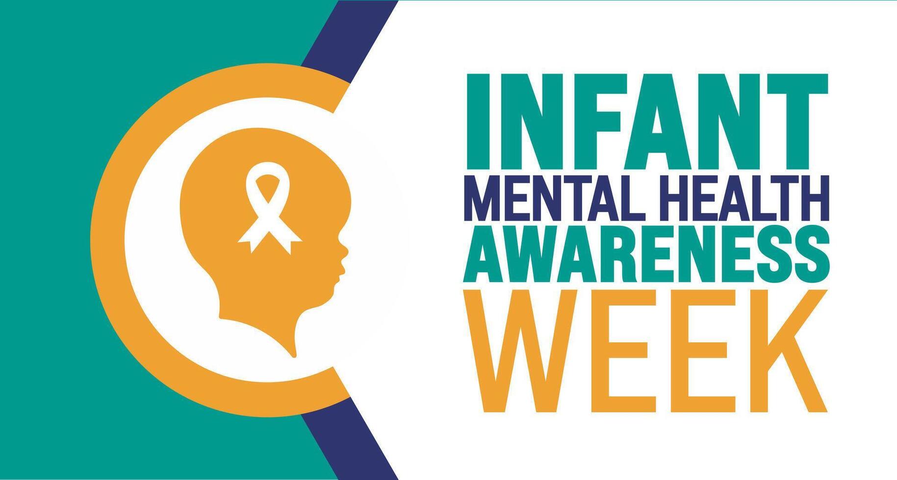 June is Infant Mental Health Awareness Week background template. Holiday concept. use to background, banner, placard, card, and poster design template. vector