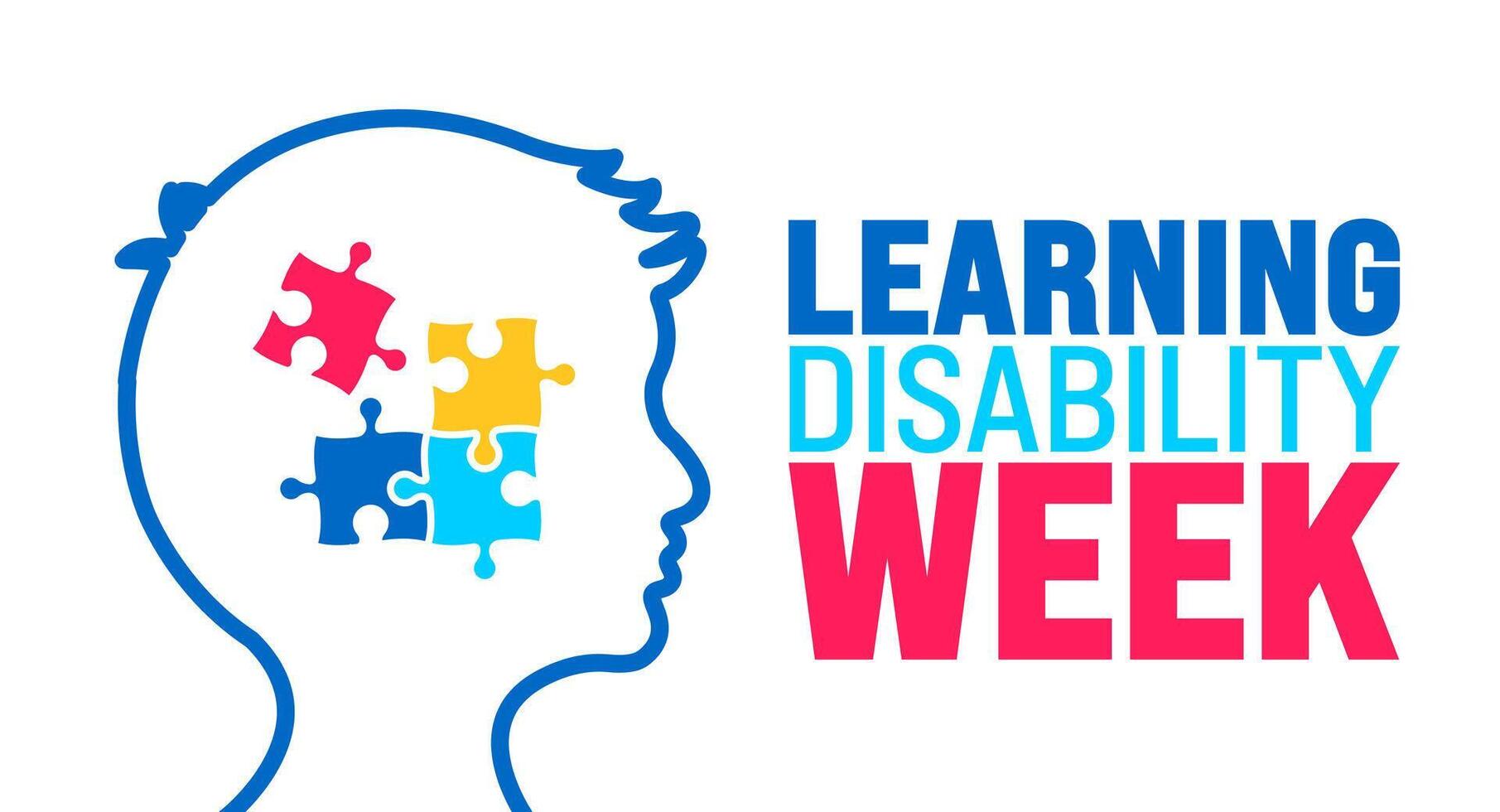 June is Learning Disability Week background template. Holiday concept. use to background, banner, placard, card, and poster design template with text inscription and standard color. vector