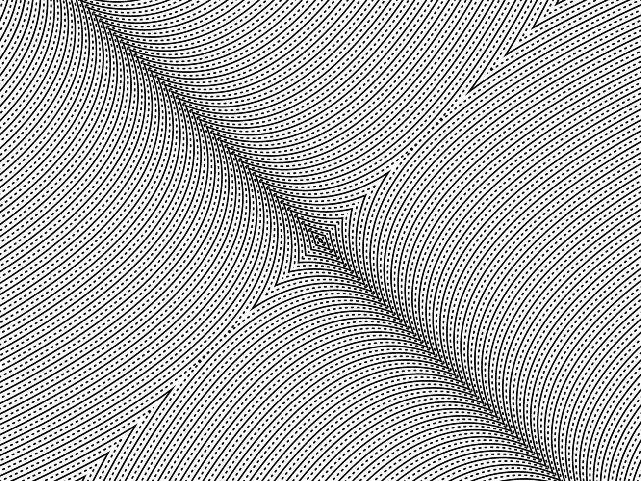Optical Illusion Created from Artistic Lines Motifs Pattern, can use for Decoration, Background, Ornate, Fabric, Fashion, Textile, Carpet Pattern, Tile or Graphic Design Element vector