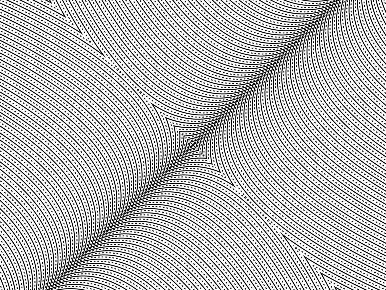 Optical Illusion Created from Artistic Lines Motifs Pattern, can use for Decoration, Background, Ornate, Fabric, Fashion, Textile, Carpet Pattern, Tile or Graphic Design Element vector