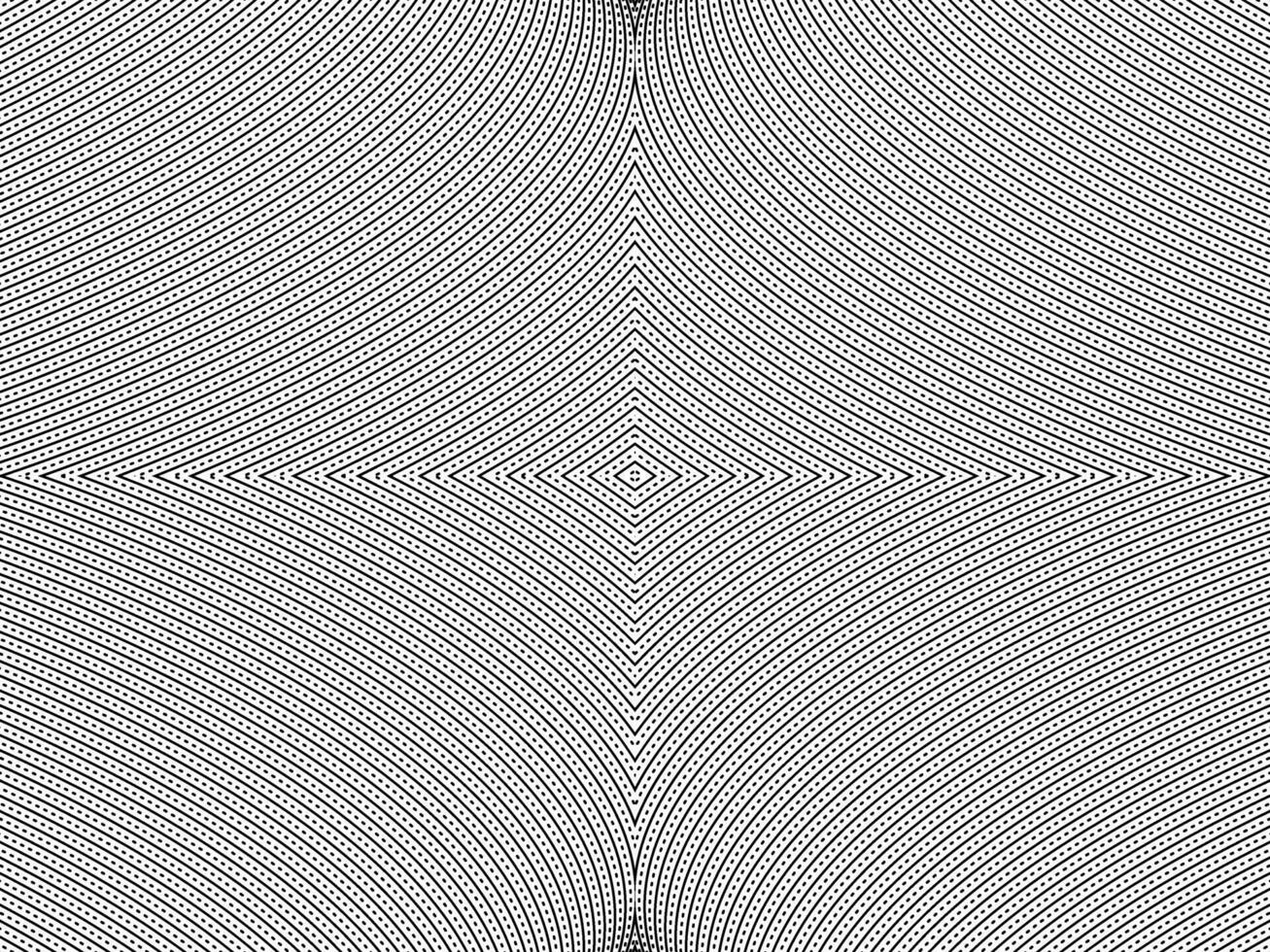 Optical Illusion Created from Artistic Lines Motifs Pattern, can use for Decoration, Background, Ornate, Fabric, Fashion, Textile, Carpet Pattern, Tile or Graphic Design Element vector