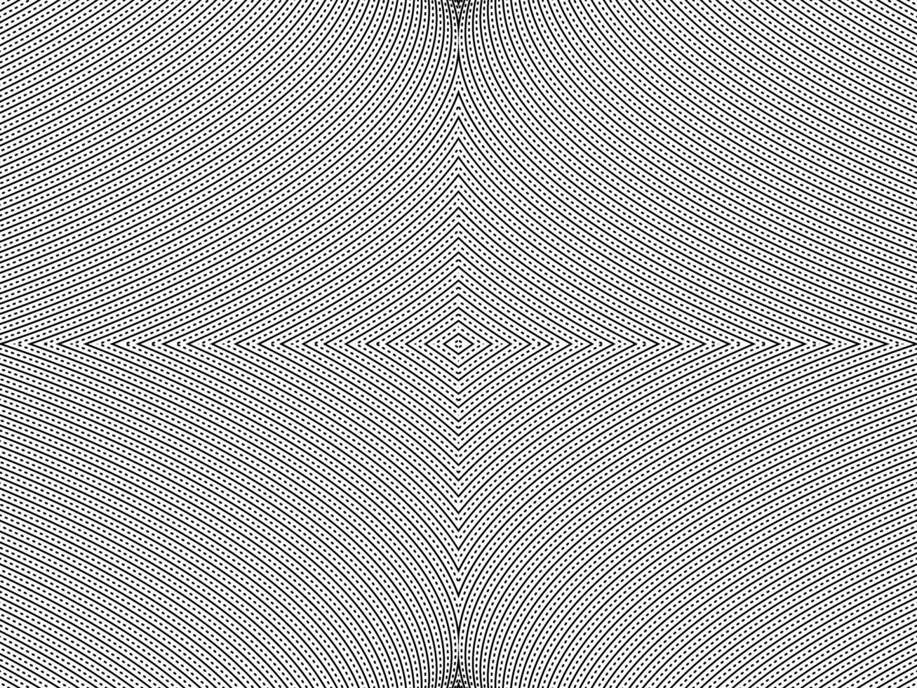 Optical Illusion Created from Artistic Lines Motifs Pattern, can use for Decoration, Background, Ornate, Fabric, Fashion, Textile, Carpet Pattern, Tile or Graphic Design Element vector