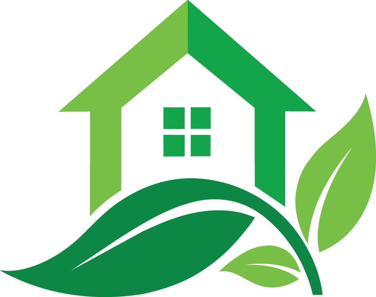 Greenhouse logo template. Vegan symbol, eco logo. Leaf and natural logo concept. vector