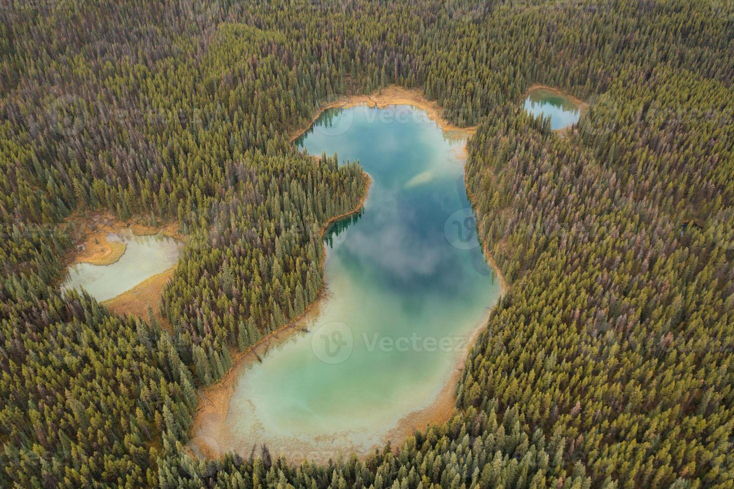 aéreo ver de el lagos de lorena. foto