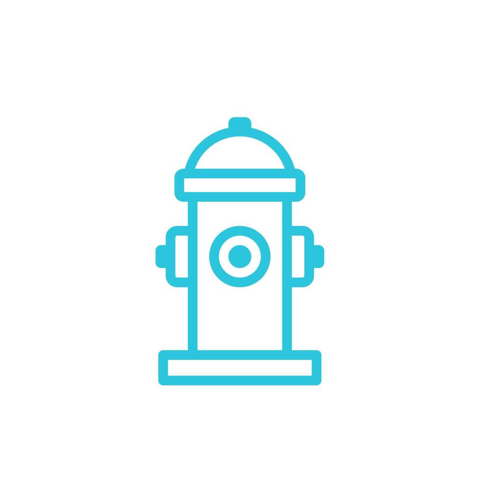 Hydrant icon. Isolated on white background. From blue icon set. vector