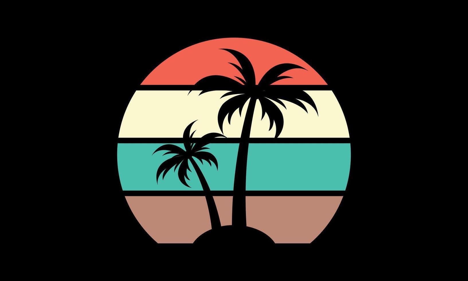 Summer Simple T-shirt Design vector