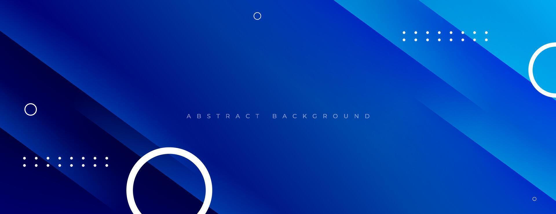 blue geometric background with lines and circle shapes for banner, web, presentation, wallpaper, etc. vector