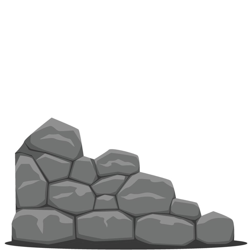 Stone Wall Border vector