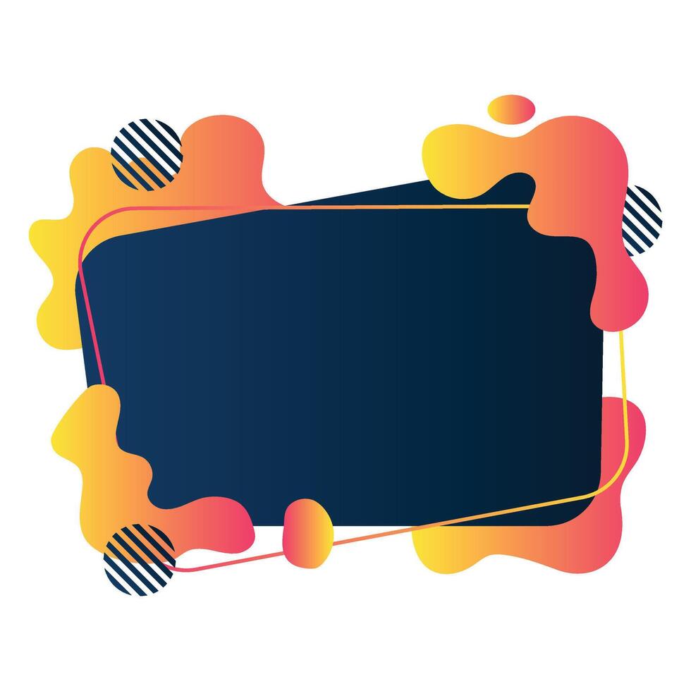 Liquid Abstract Frame vector