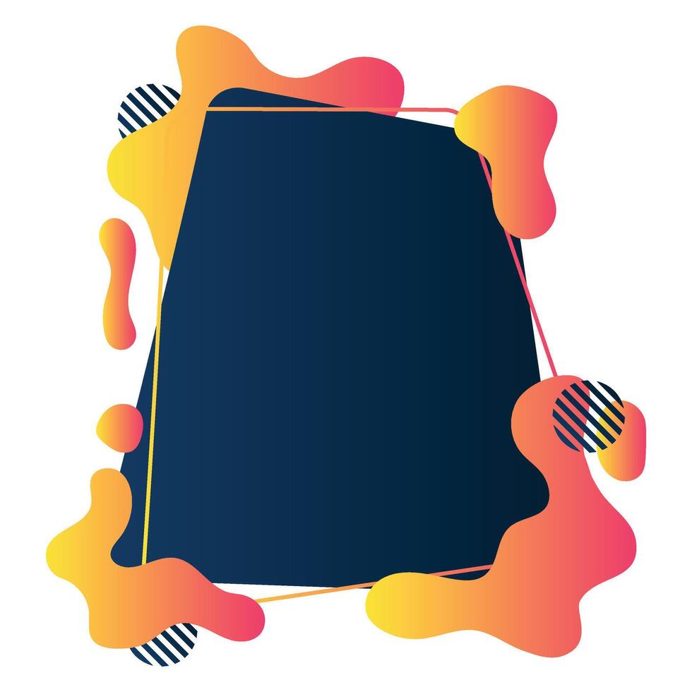 Liquid Abstract Frame vector