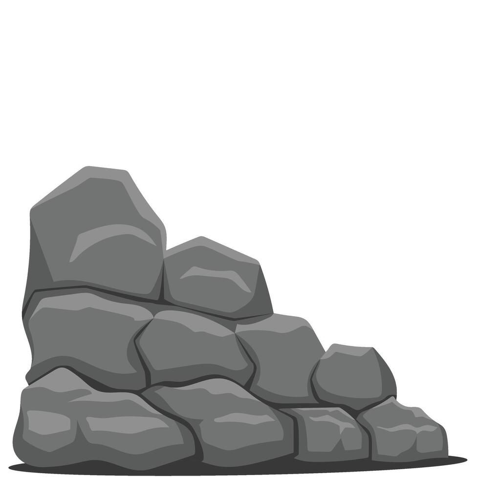 Stone Wall Border vector