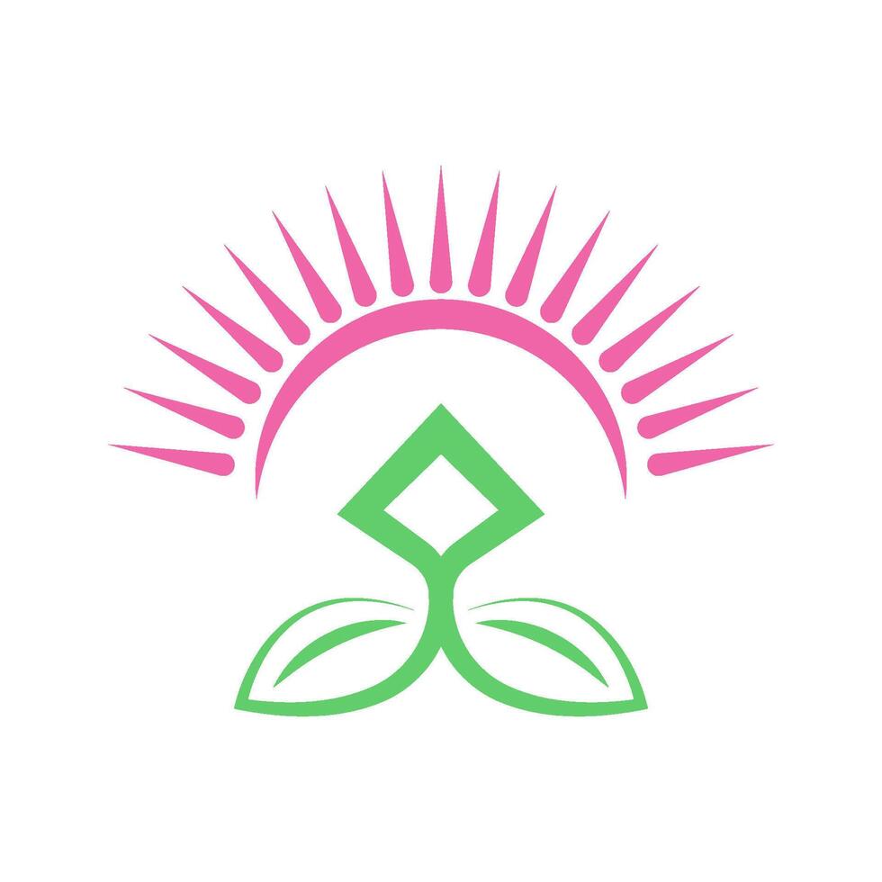 Best Yoga icon Logo design vector