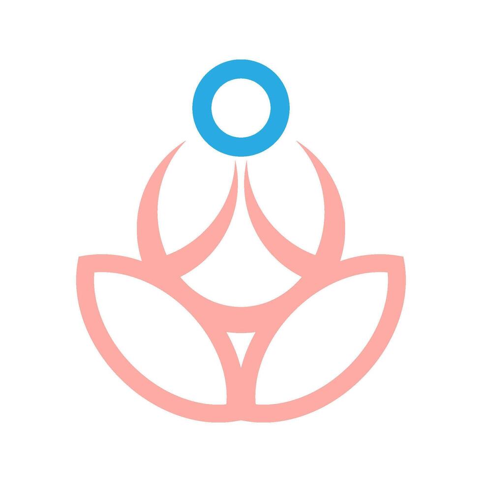 Best Yoga icon Logo design vector