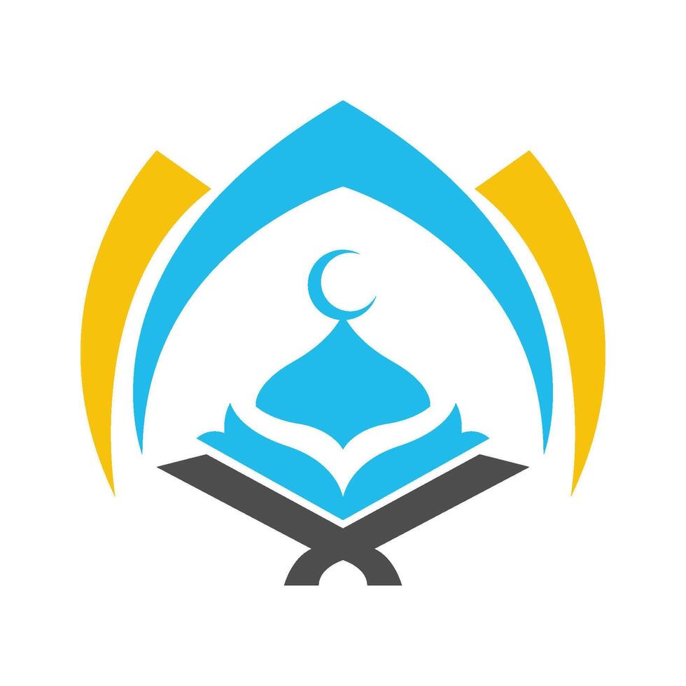 Unique Islamic icon logo design vector