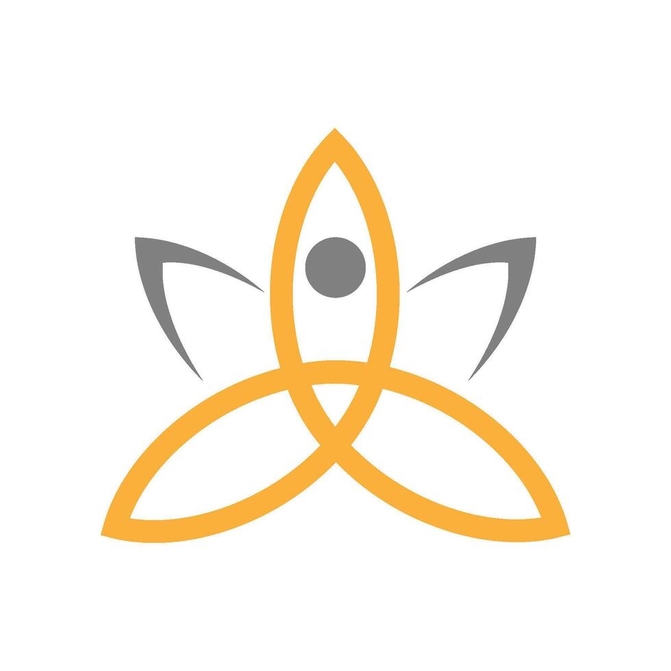 Best Yoga icon Logo design vector