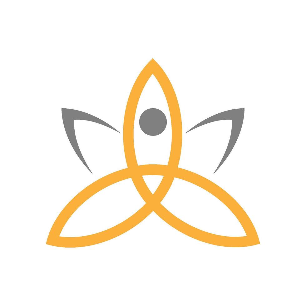 Best Yoga icon Logo design vector