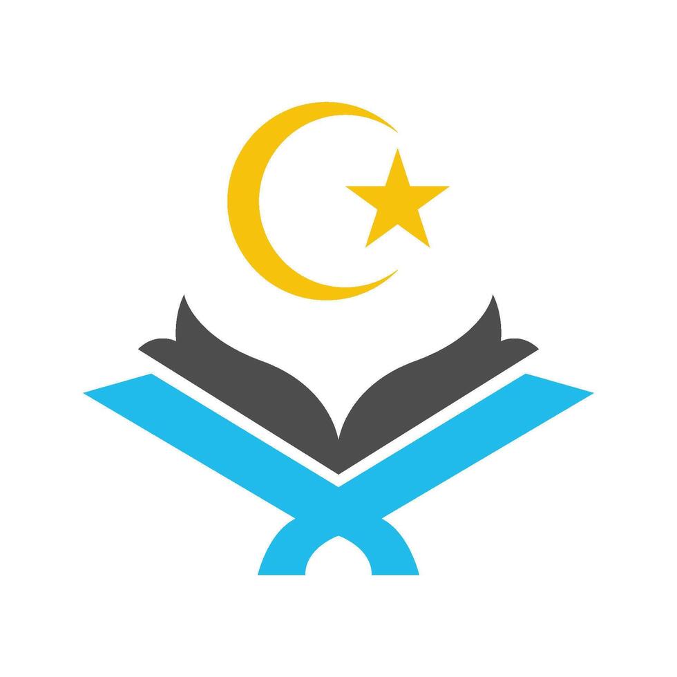 Unique Islamic icon logo design vector