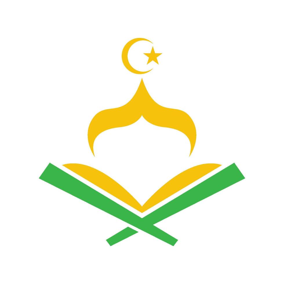 único islámico icono logo diseño vector