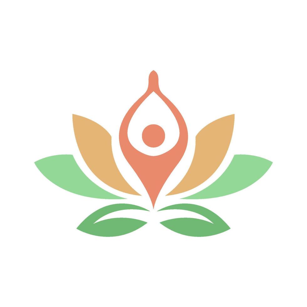 Best Yoga icon Logo design vector