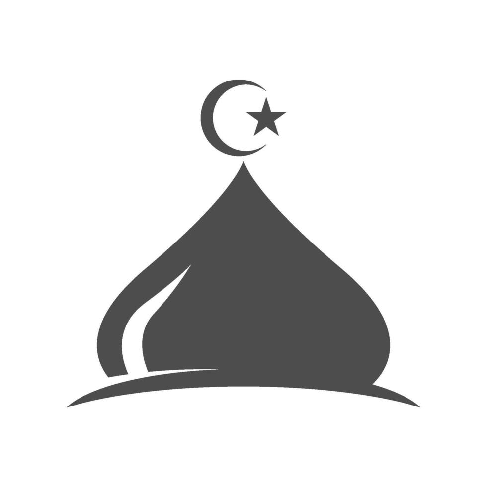Unique Islamic icon logo design vector