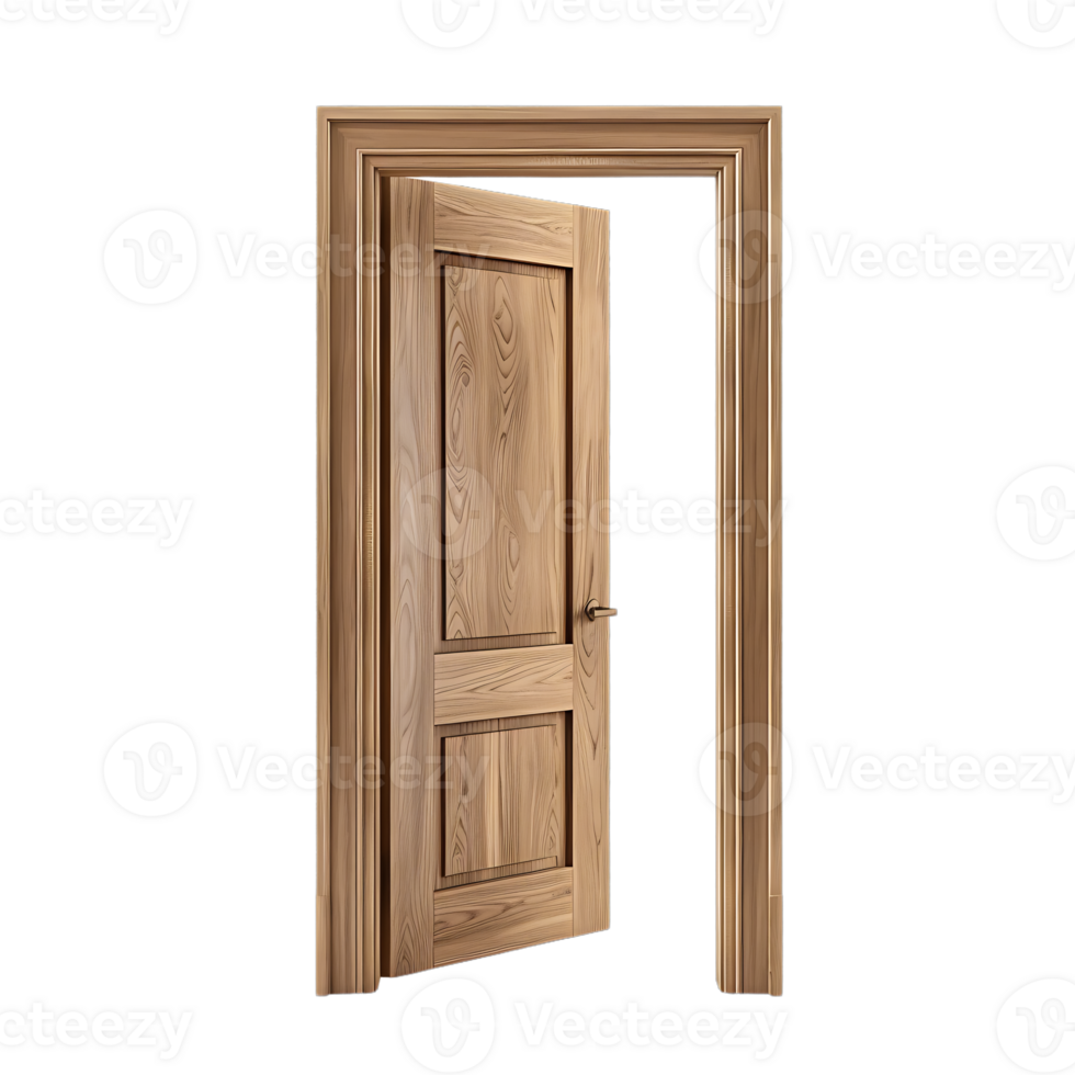 Shiny Home Door Elements for Open Interior Design Concept Isolated on Transparent Background png