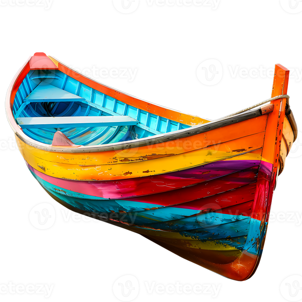 levendig zomer boot geïsoleerd Aan transparant achtergrond png