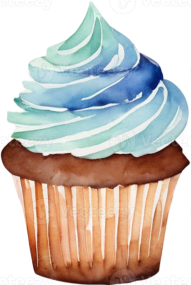 cupcakes waterverf clip art illustratie png