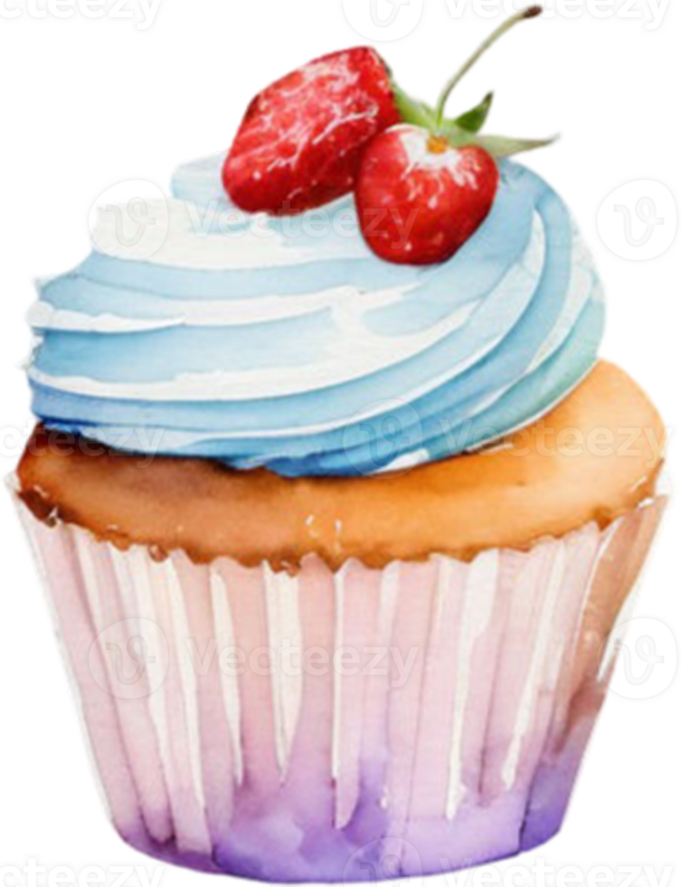 cupcakes waterverf clip art illustratie png