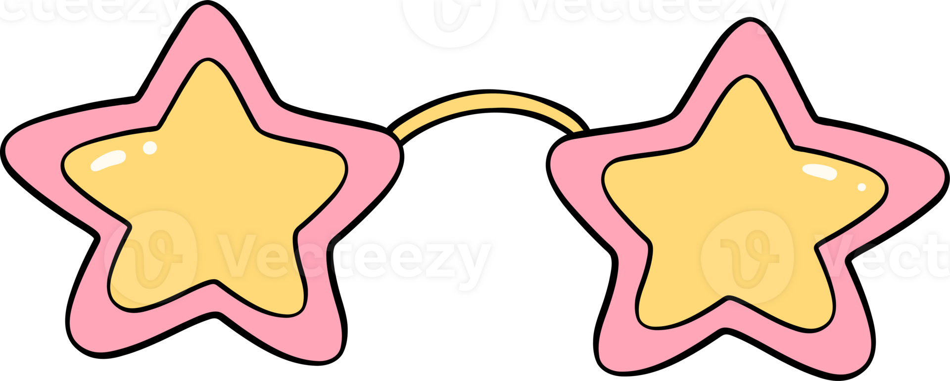 sensationnel étoile forme des lunettes png