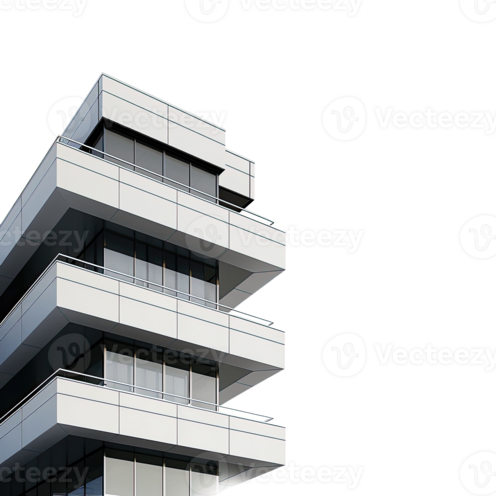 Skyscraper building without background, png
