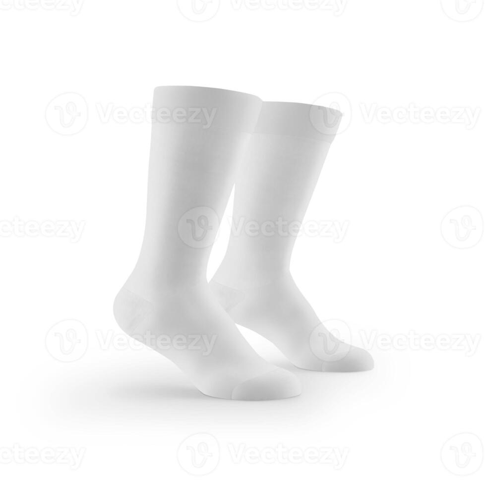 Socks on white background photo
